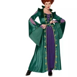 Women's Green and Purple Costume Coat